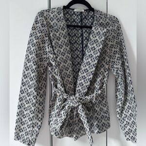 Promod size 10 tie front jacket